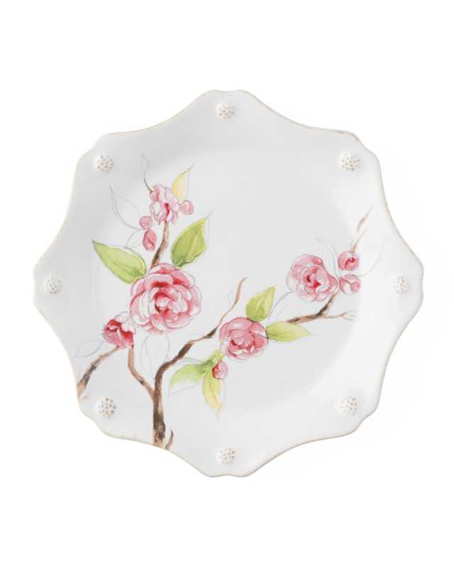 Berry & Thread Floral Sketch Salad Plate - Camellia